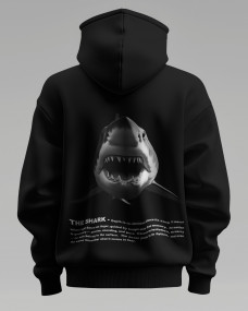 Shark Hoodie – “Stay Hungry, Swim Silent”
